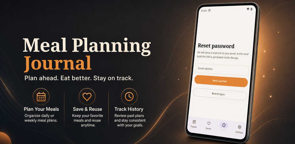 Meal Planning Journal promotional banner